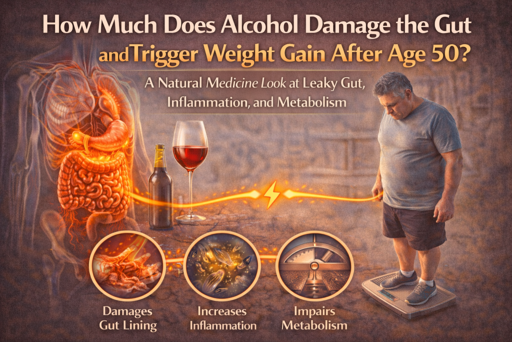 How Much Does Alcohol Damage the Gut and Trigger Weight Gain After Age 50